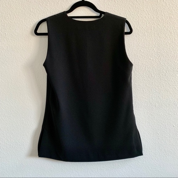ZARA Basic Sleeveless Top Black Sz S - Picture 6 of 8